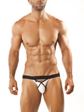 Joe Snyder Pride Frame Jock Strap Peekaboo 02 Sous-vêtements et maillots de bain blancs Taille unique